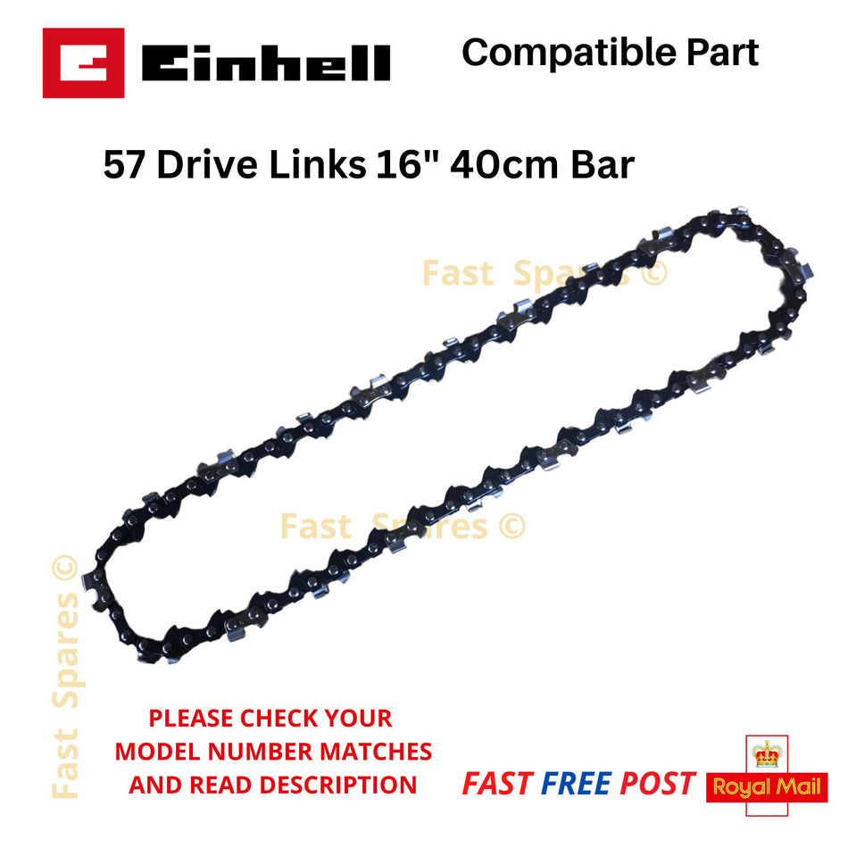 Einhell  GH-EC2040 GH-EC 2040 Chainsaw Chain  Bar 40cm 16"  57 D Links FAST POST