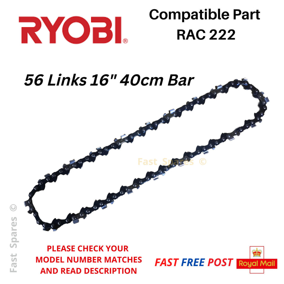 RY0BI  RY36CSX40B-140 ReplacementChainsaw Chain 40cm Bar 56 D/Links  FAST POST