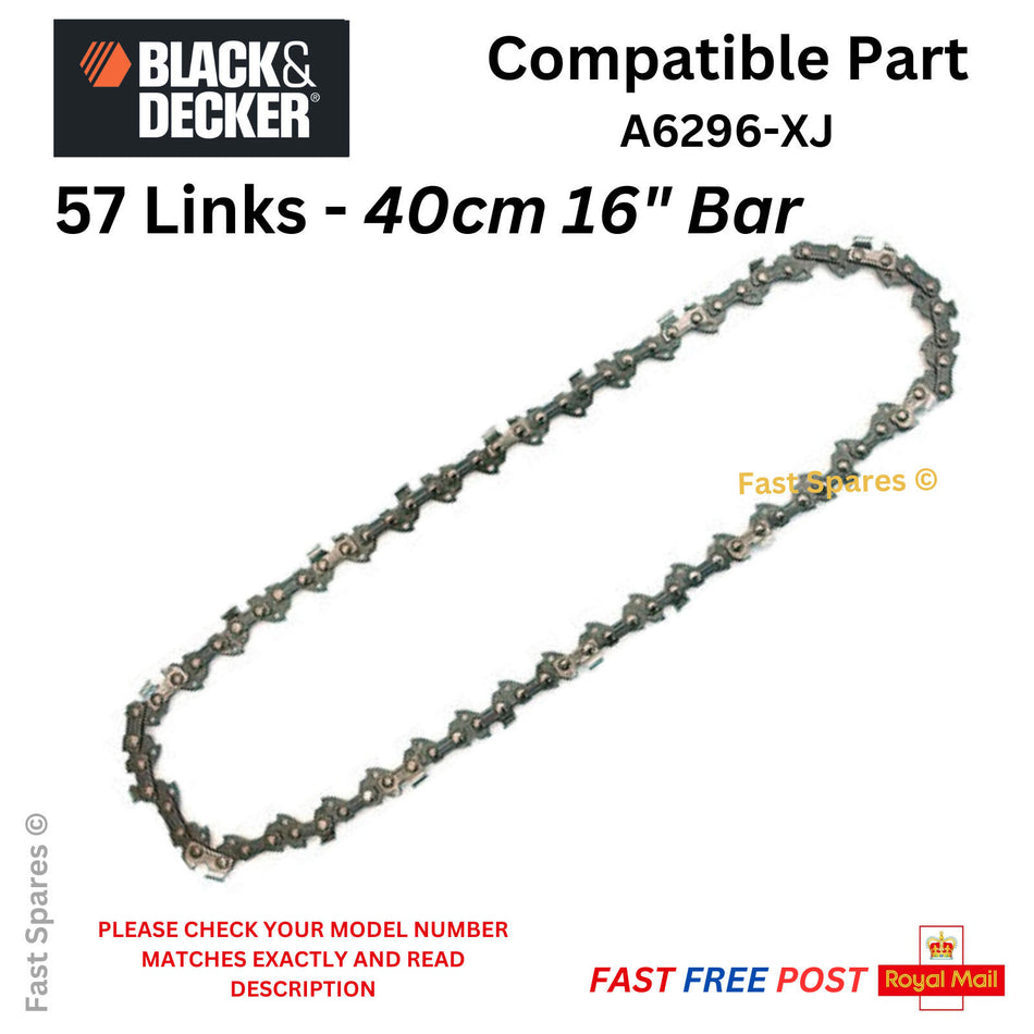 Black + Decker  BECS2040 Chainsaw Chain 40cm (16") Bar 57 Links FAST POST