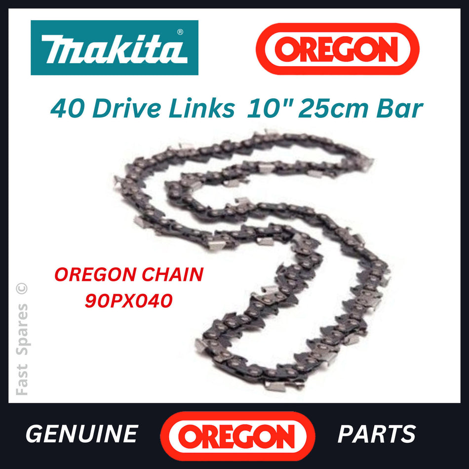 MAKITA DUC256Z  Genuine OREGON Chainsaw Chain 25cm 10 inch 40 Links FAST POST