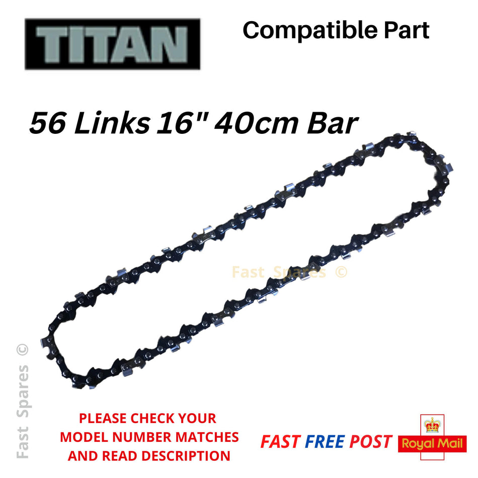 TITAN TTL758CHN (719FG) Chainsaw Chain 40cm 16" Bar 56 Links  FAST POST
