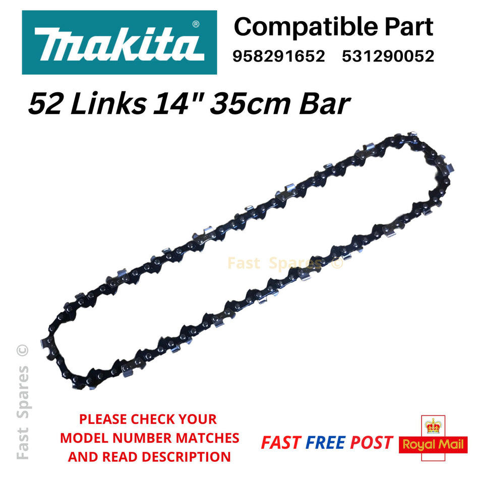 MAKITA DUC353Z Chainsaw Chain 35cm 14" 52 Link FAST POST